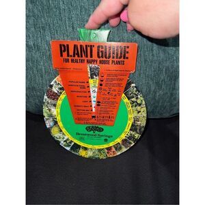 Plant Guide Rotary Chart Vintage Happy House-1976 Ephemera Gardening